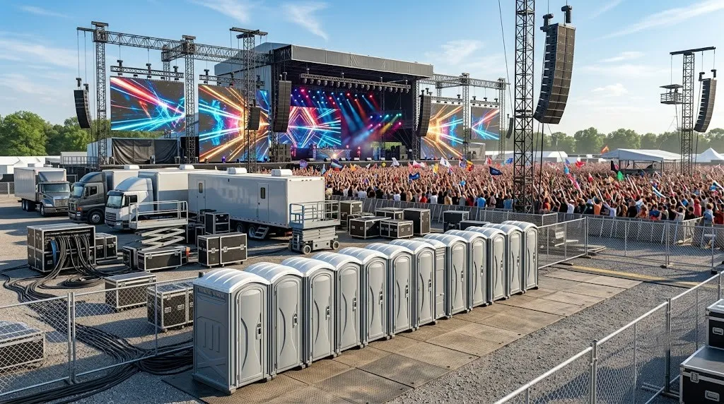 Concert Restroom Rental in Charlotte, NC