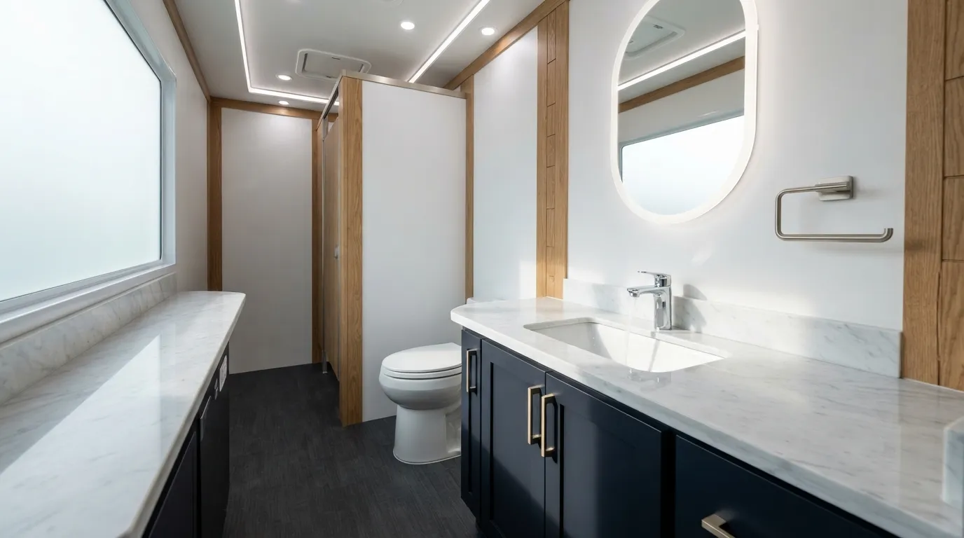 Luxury Restroom Trailer in Charlotte, NC